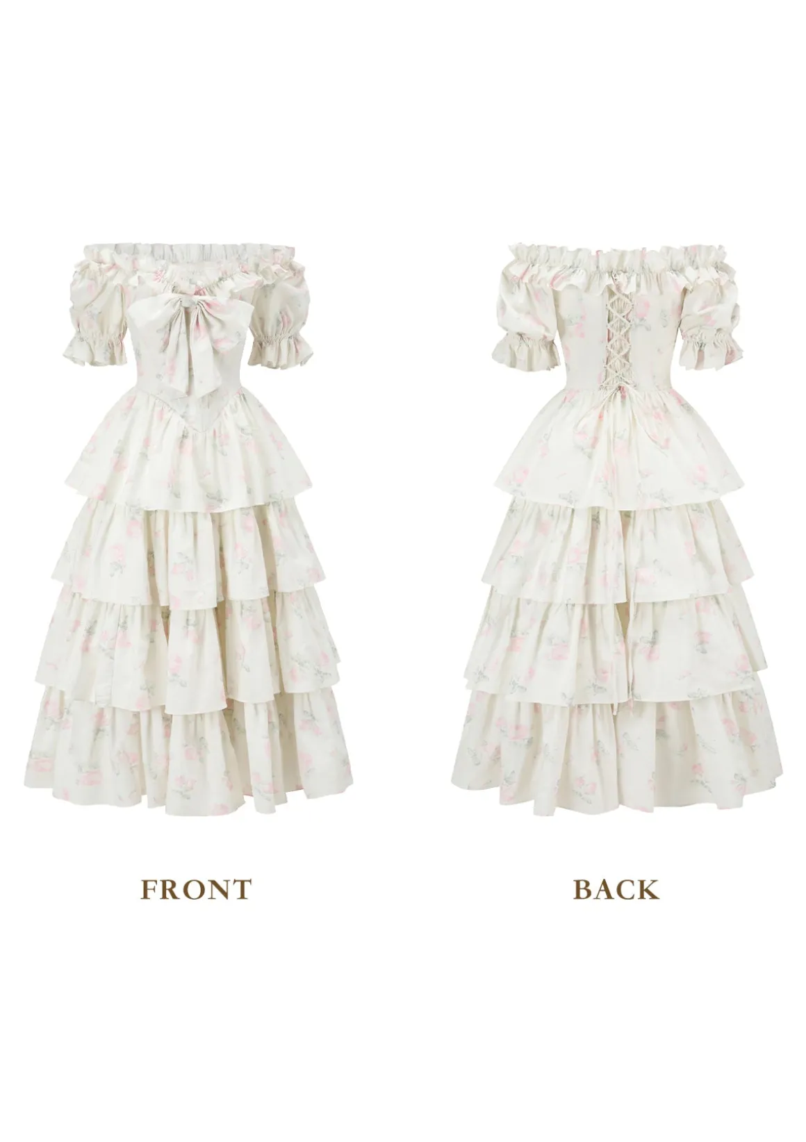 Bloom in Coral Island Corset Dress