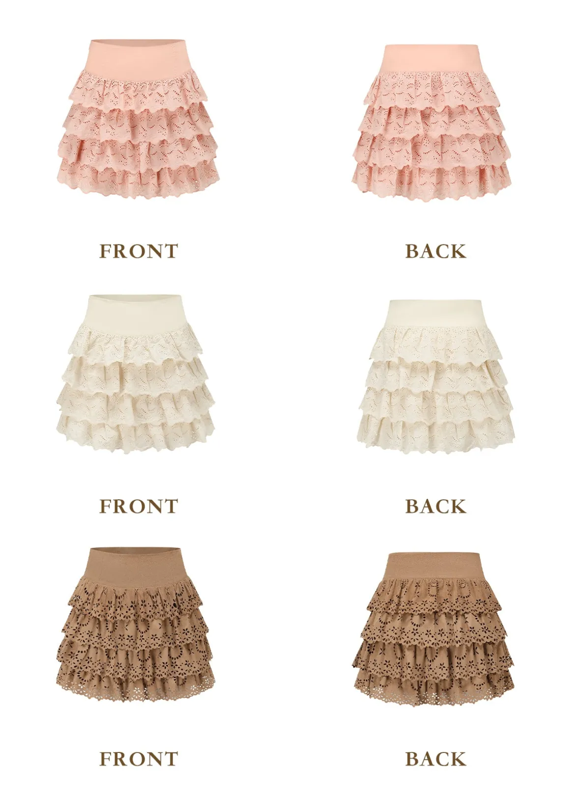 Cheese Mille Crepe Pantskirt