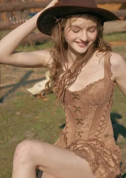 Chocolina Suede Corset