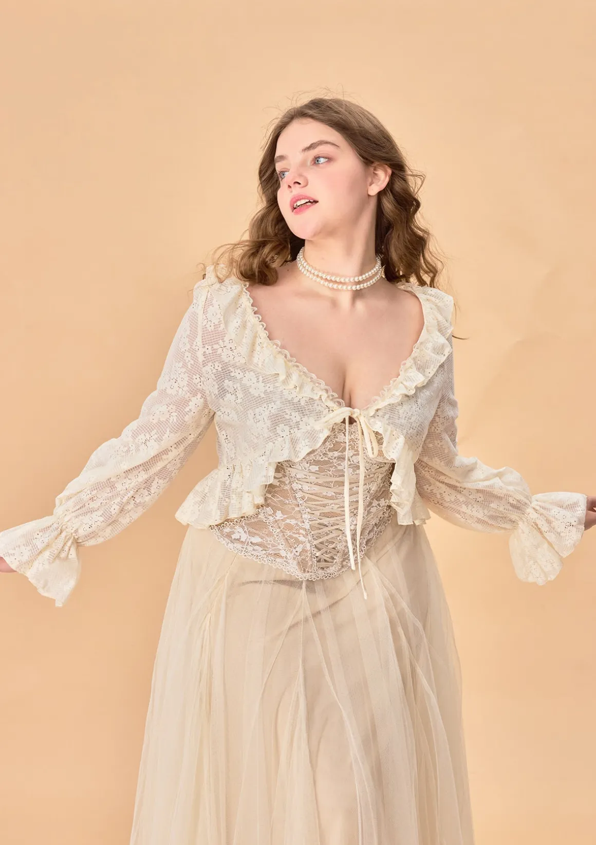 Curve & Plus All-purpose Herb Sauce Cardigan