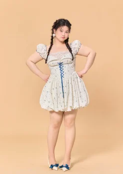 Curve & Plus Blueberry Jam Jar Dress