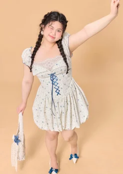 Curve & Plus Blueberry Jam Jar Dress