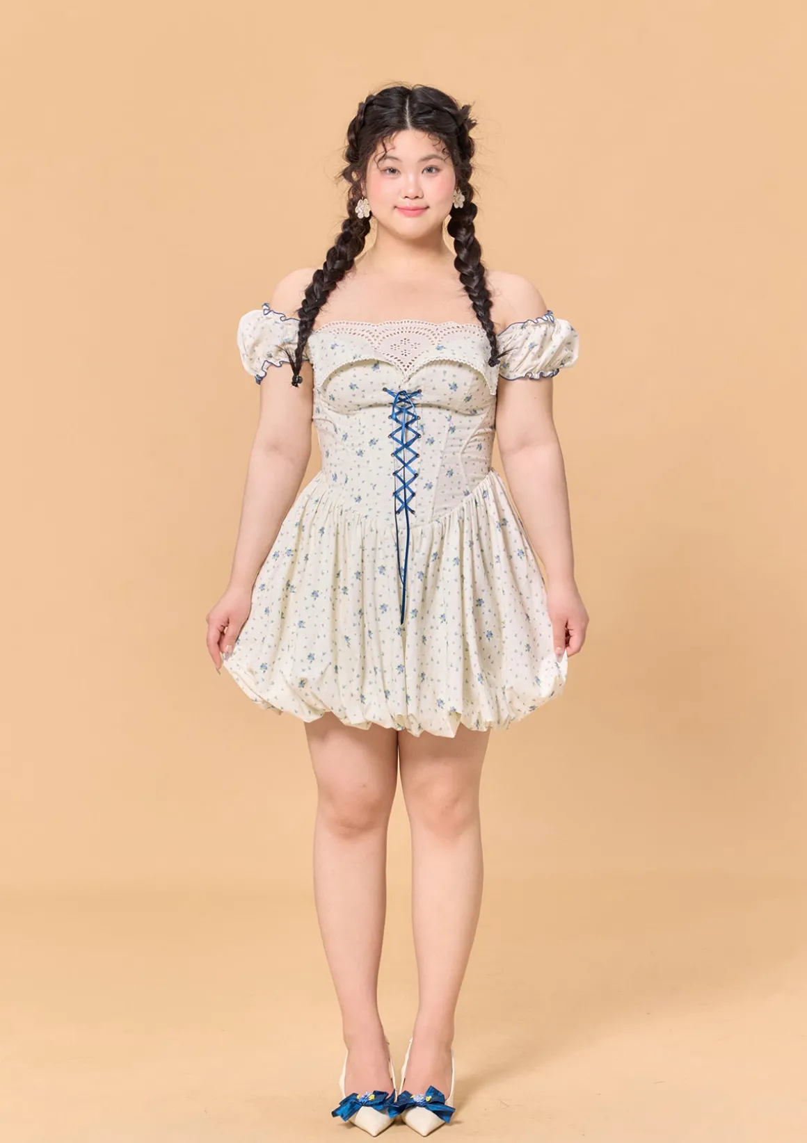 Curve & Plus Blueberry Jam Jar Dress