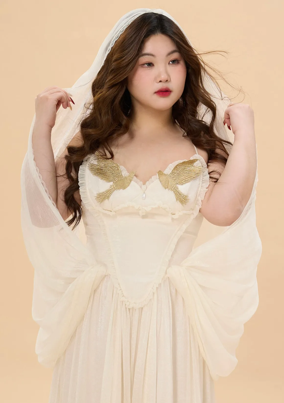 Curve & Plus "Date With An Angel"Corset Dress