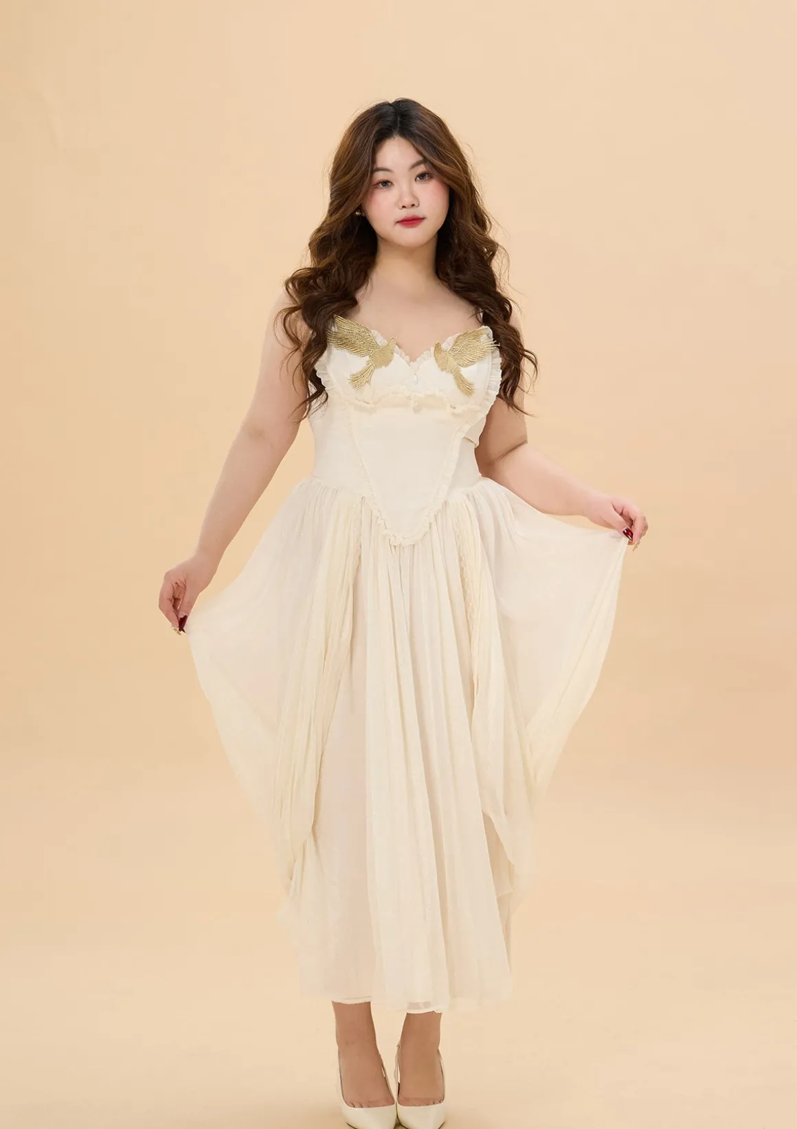 Curve & Plus "Date With An Angel"Corset Dress