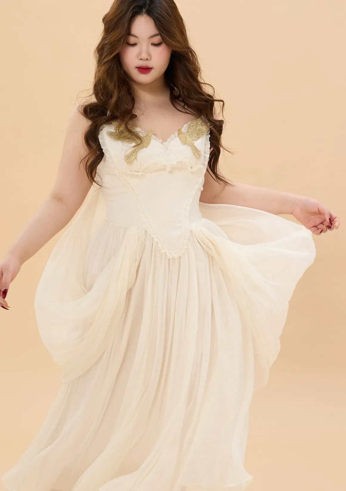 Curve & Plus "Date With An Angel"Corset Dress