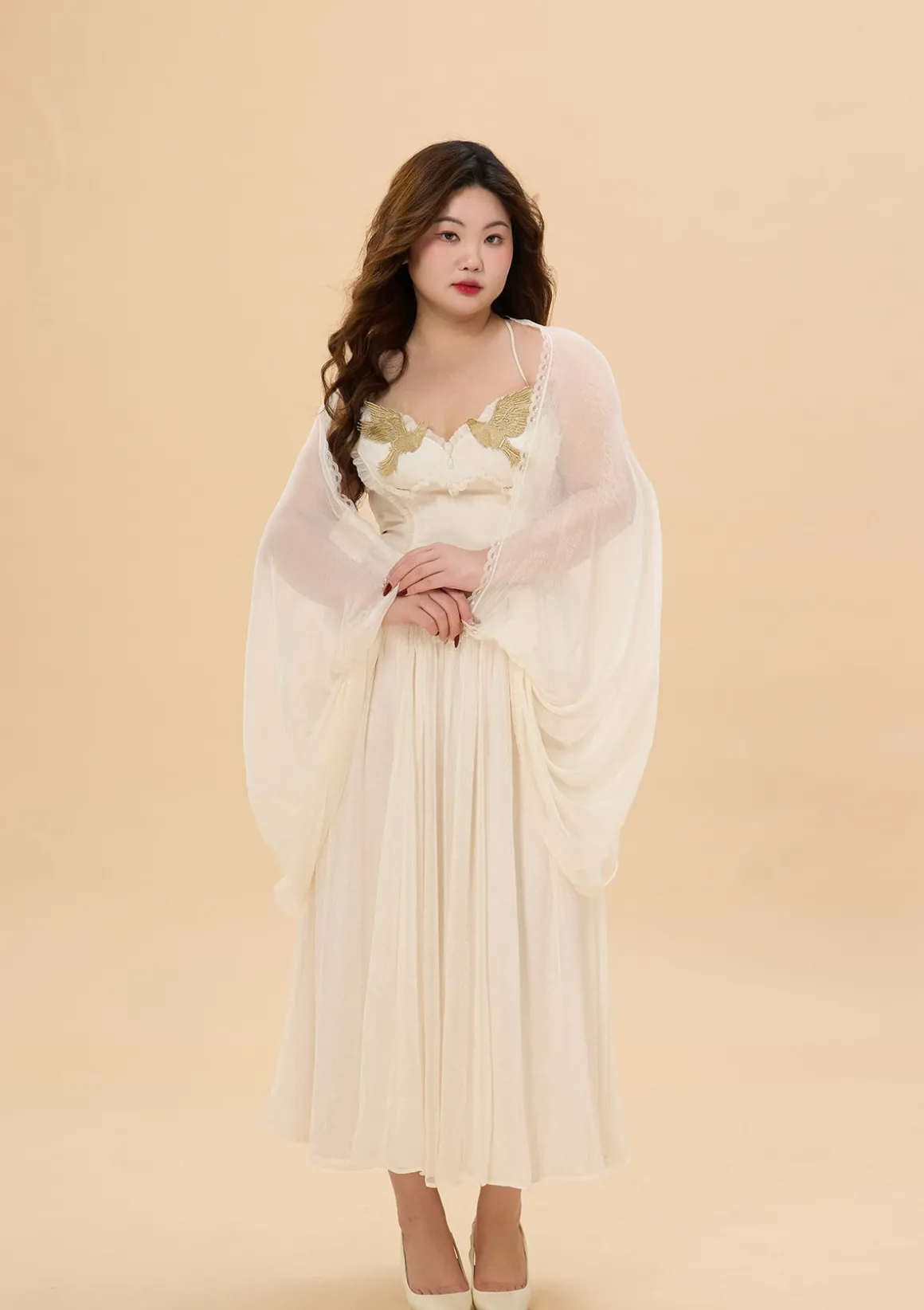 Curve & Plus "Date With An Angel"Corset Dress