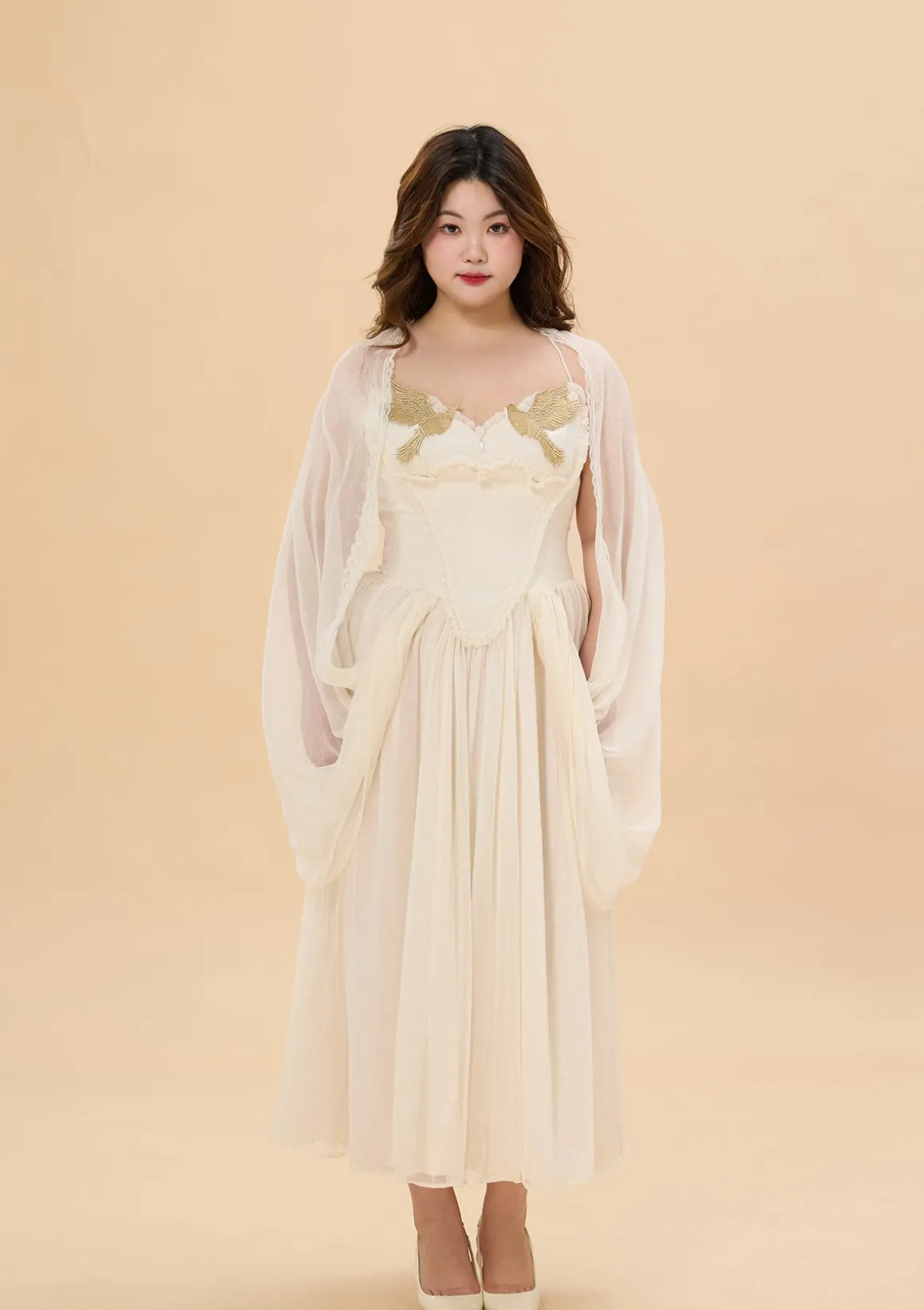 Curve & Plus "Date With An Angel"Corset Dress