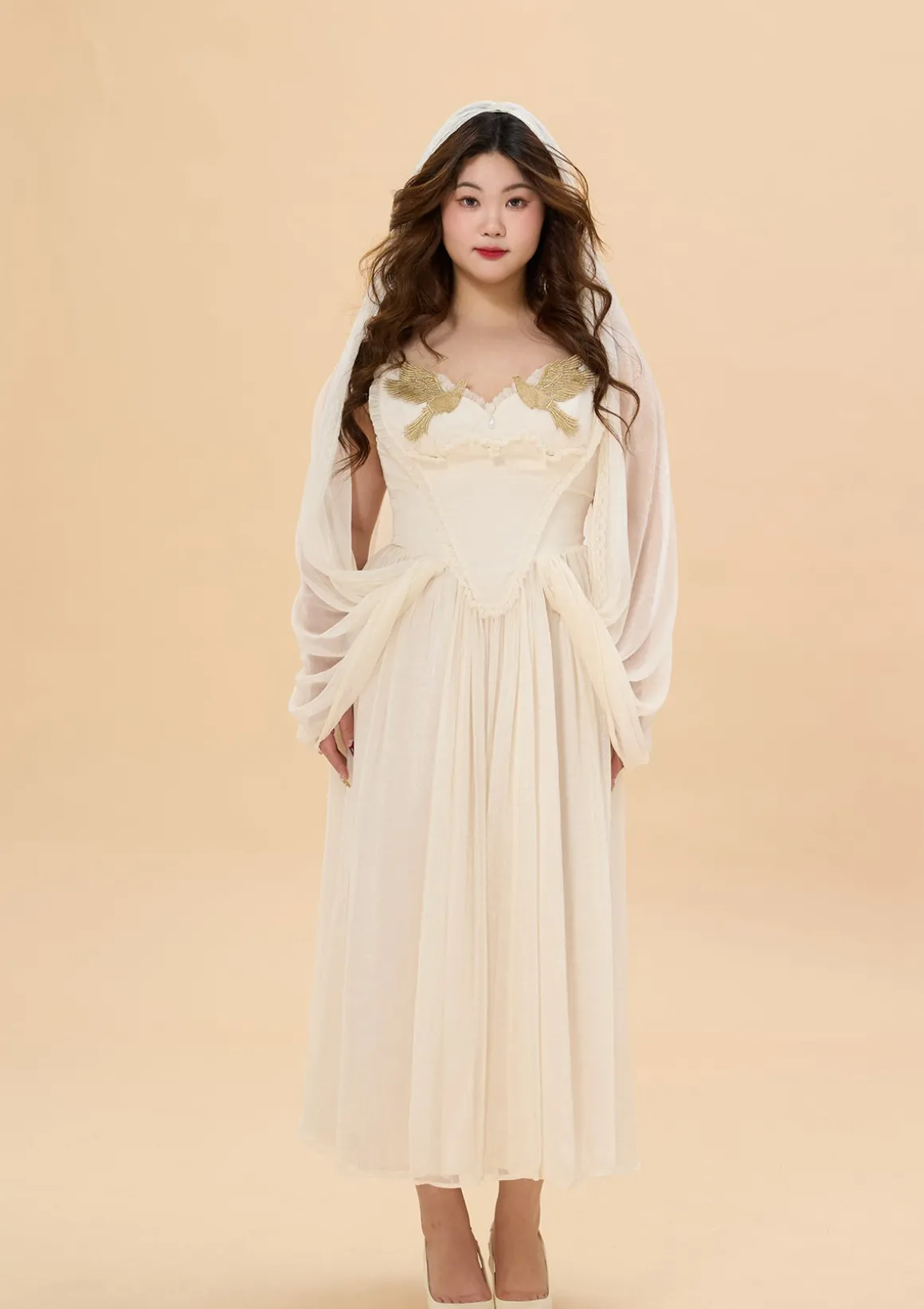 Curve & Plus "Date With An Angel"Corset Dress