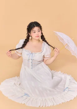 Curve & Plus Dear White Pages Dress