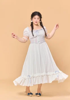 Curve & Plus Dear White Pages Dress