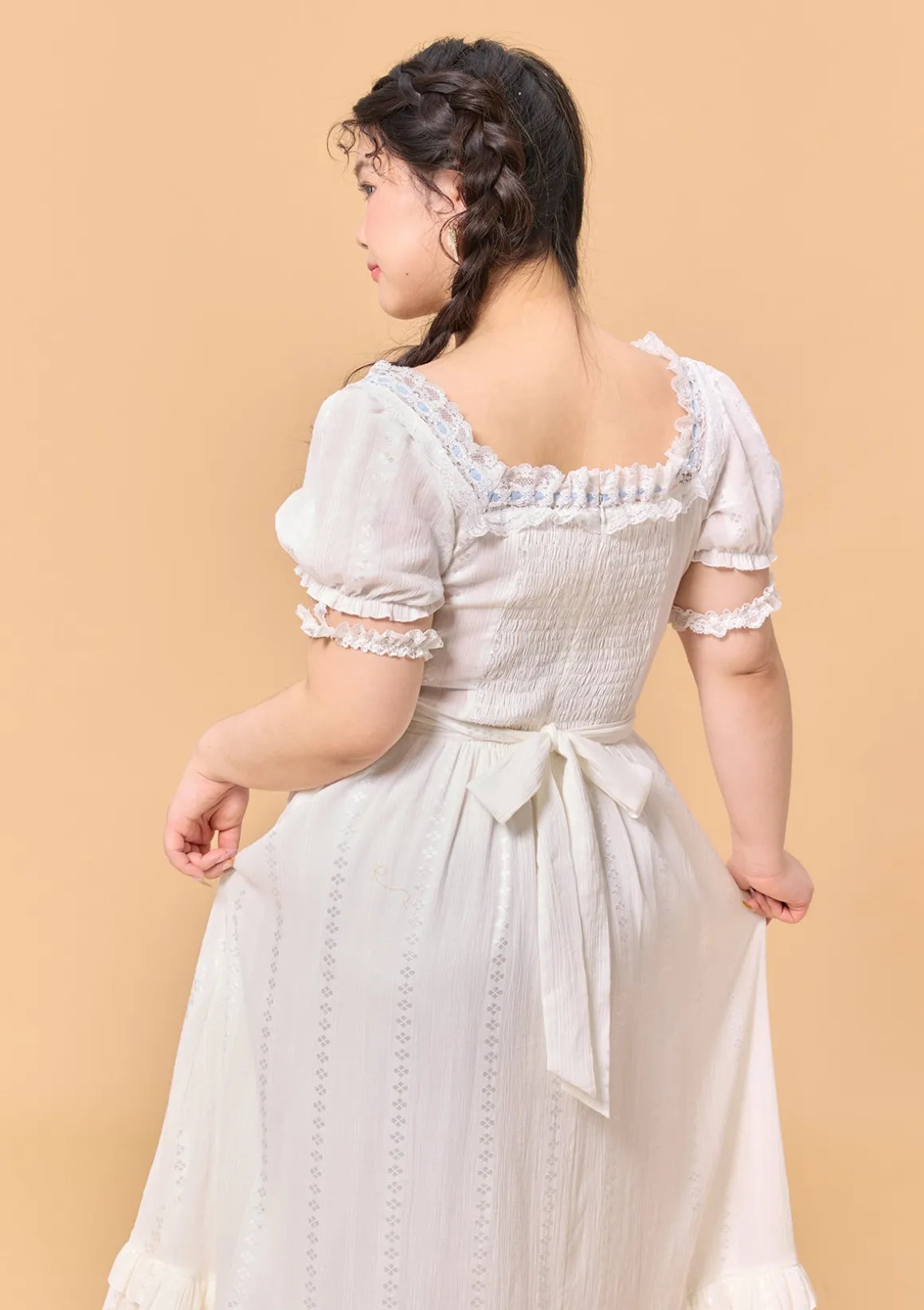 Curve & Plus Dear White Pages Dress