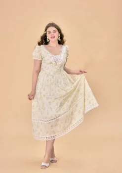 Curve & Plus Garden Tea Party Corset Dress
