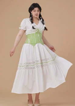 Curve & Plus Green Apple Paradise Dress