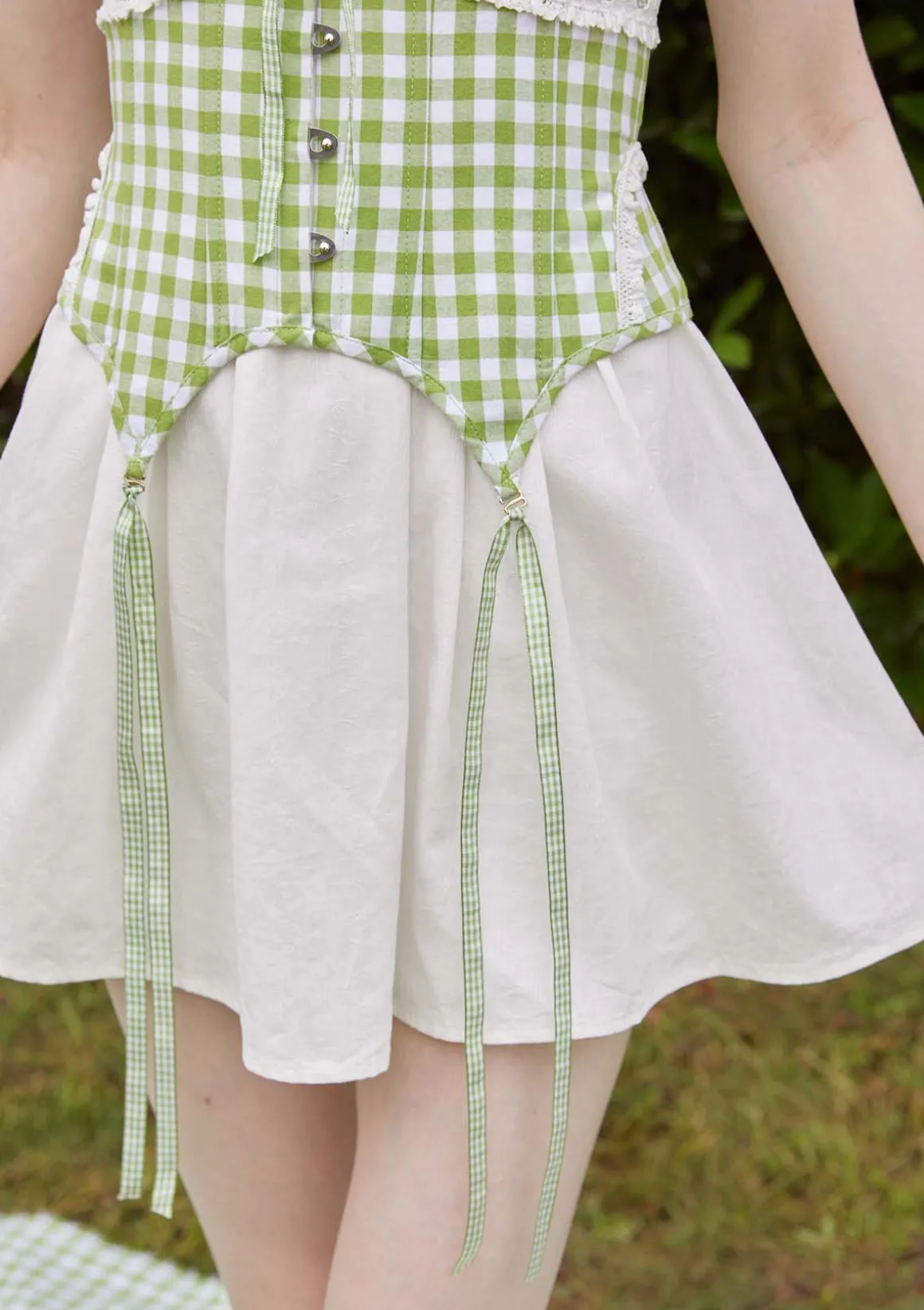Curve & Plus Green Apple Paradise Corset