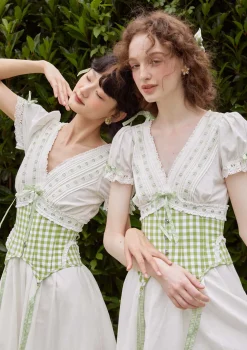 Curve & Plus Green Apple Paradise Corset