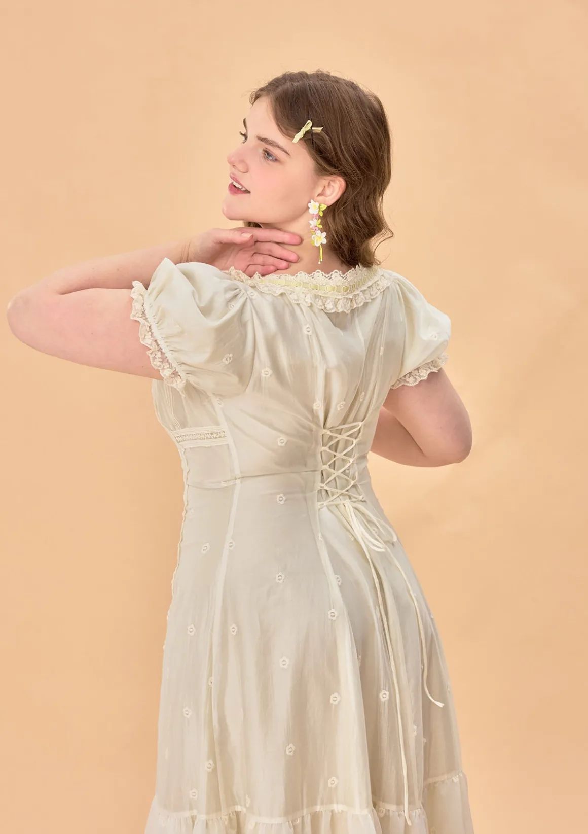 Curve & Plus Green Grapes Dress