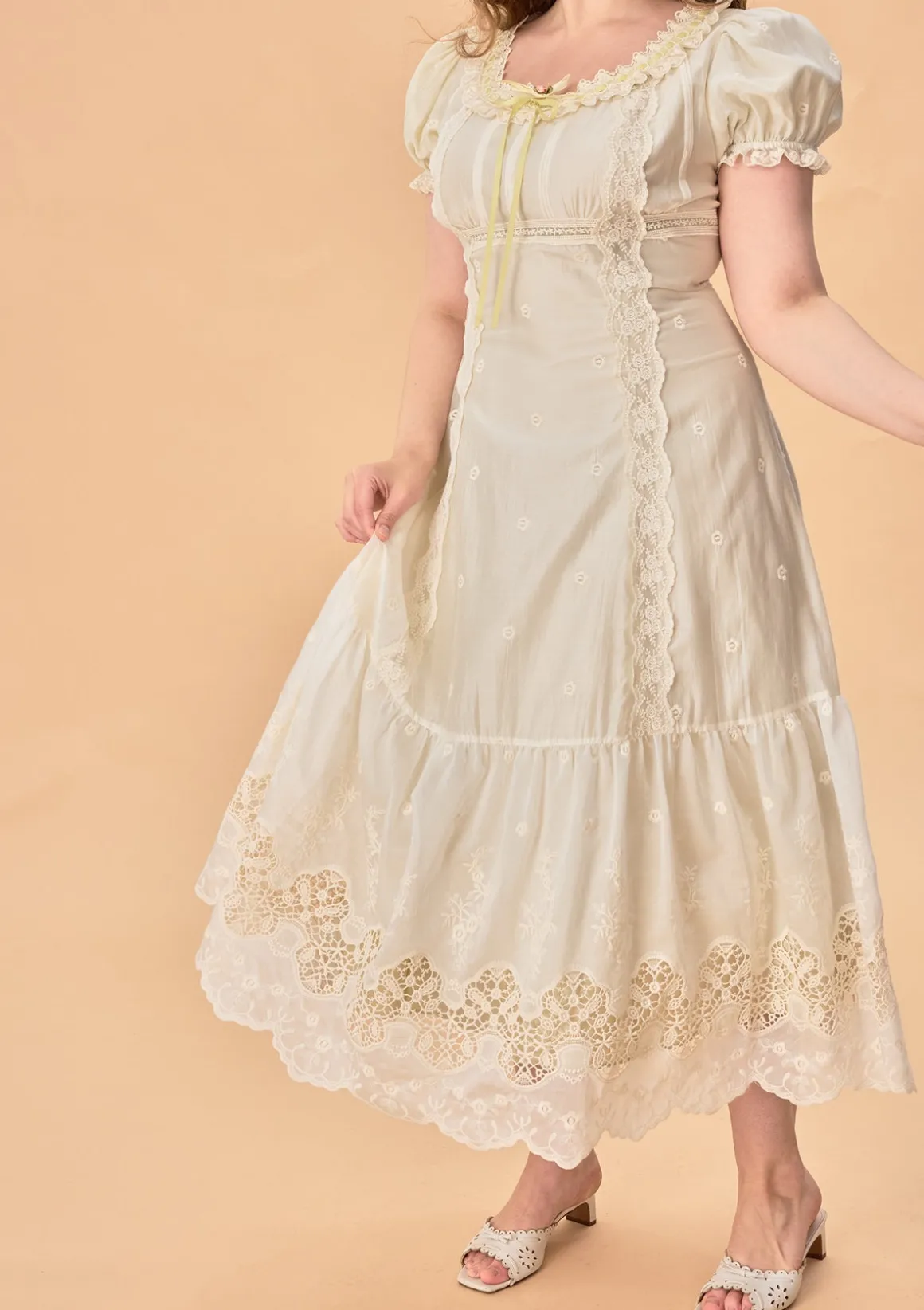 Curve & Plus Green Grapes Dress