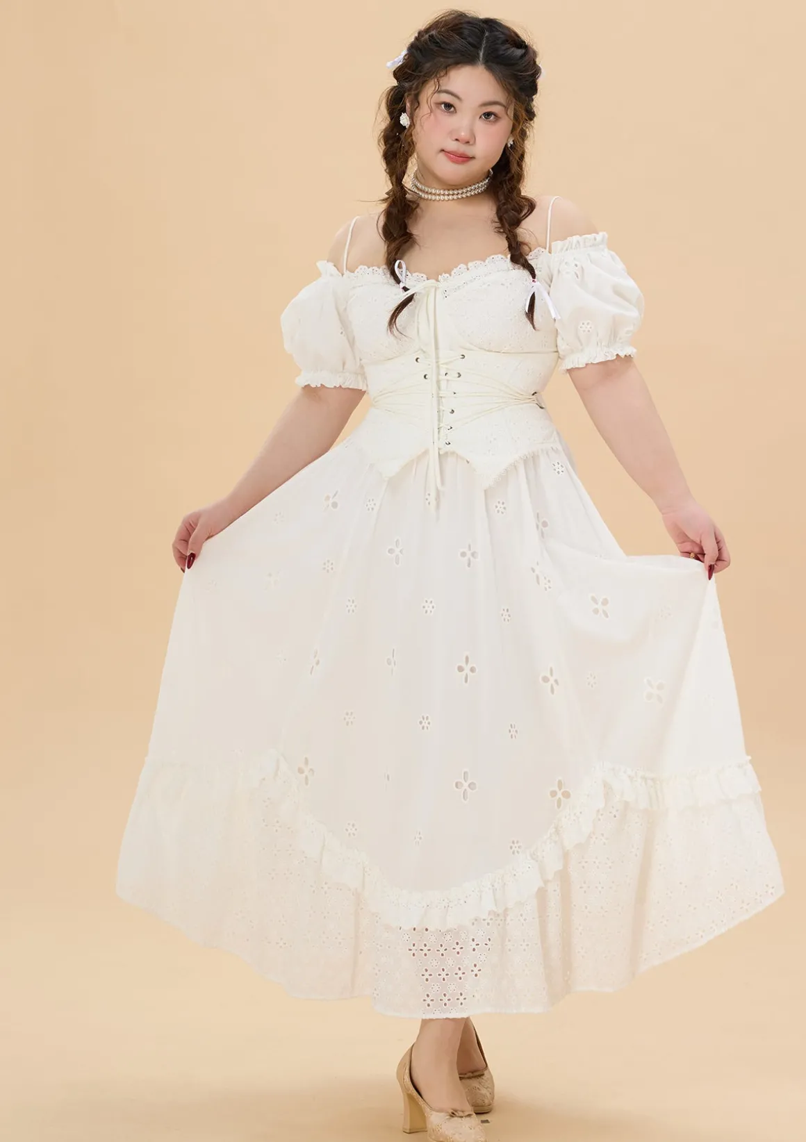 Curve & Plus "I Flipped" Corset Dress