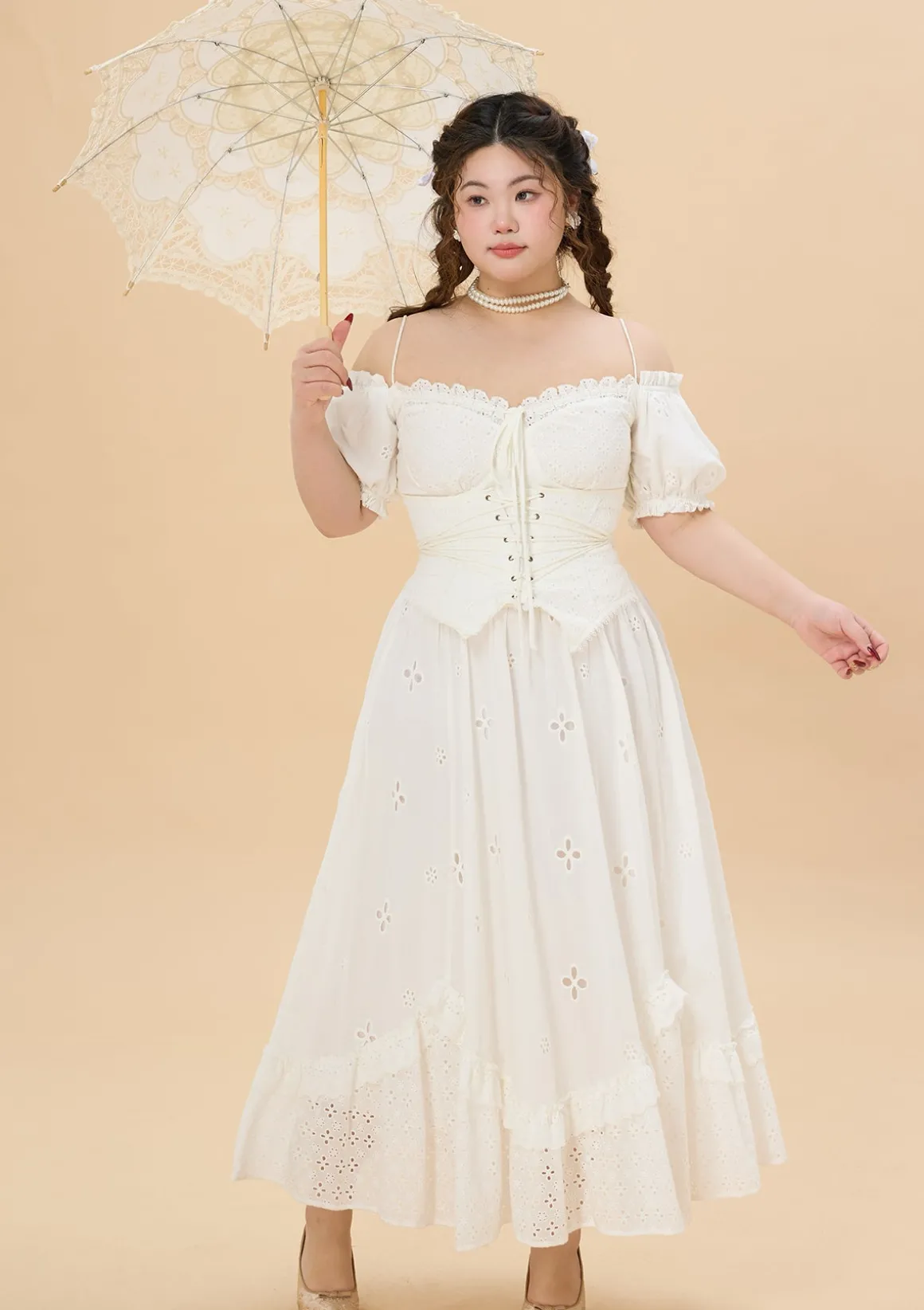 Curve & Plus "I Flipped" Corset Dress