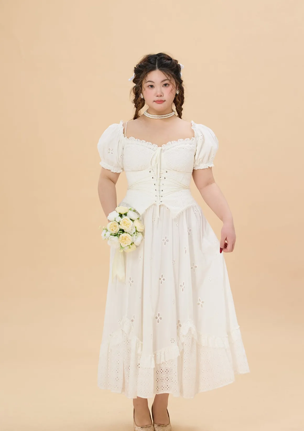 Curve & Plus "I Flipped" Corset Dress