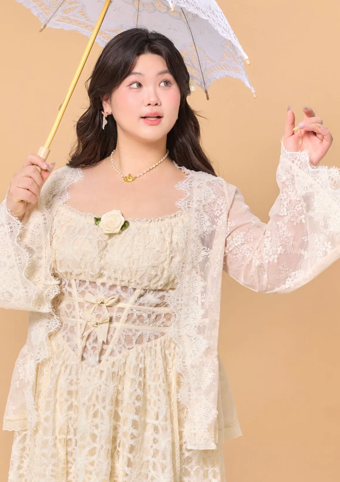 Curve & Plus Jasmine's Dream Net Corset