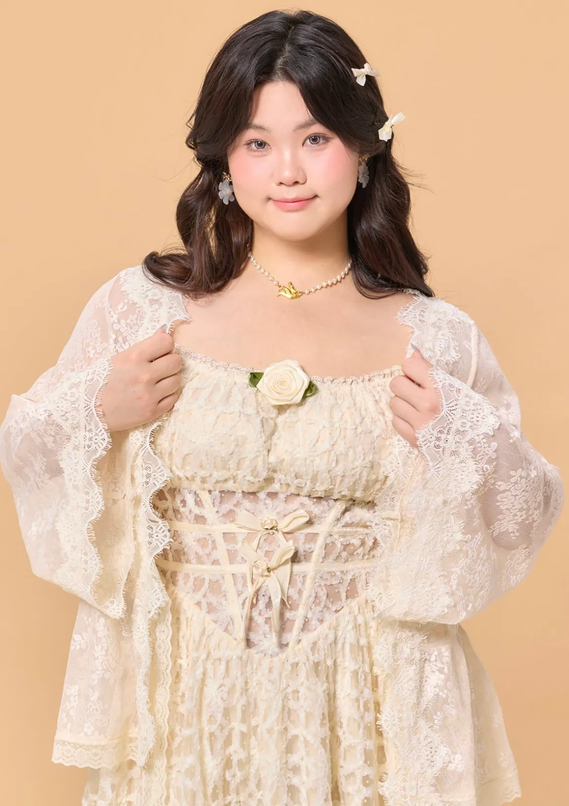 Curve & Plus Jasmine's Dream Net Corset