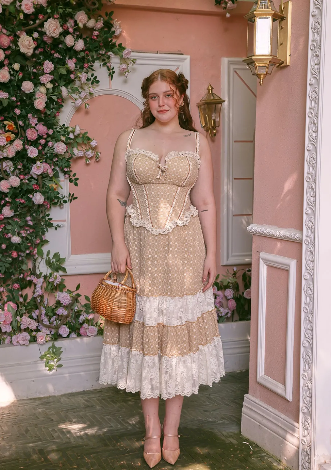 Curve & Plus Miss Cinnamon Corset Dress