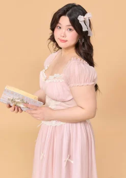 Curve & Plus Pink Mist Fairy Dress