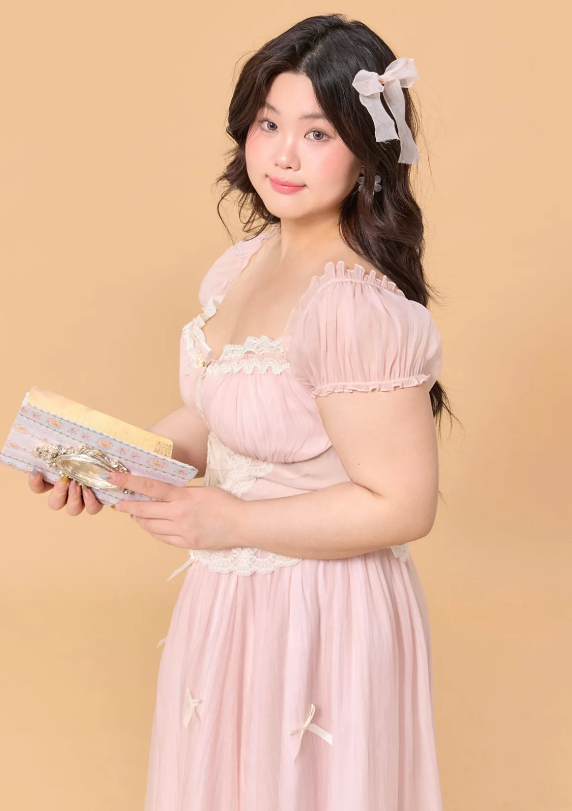 Curve & Plus Pink Mist Fairy Dress