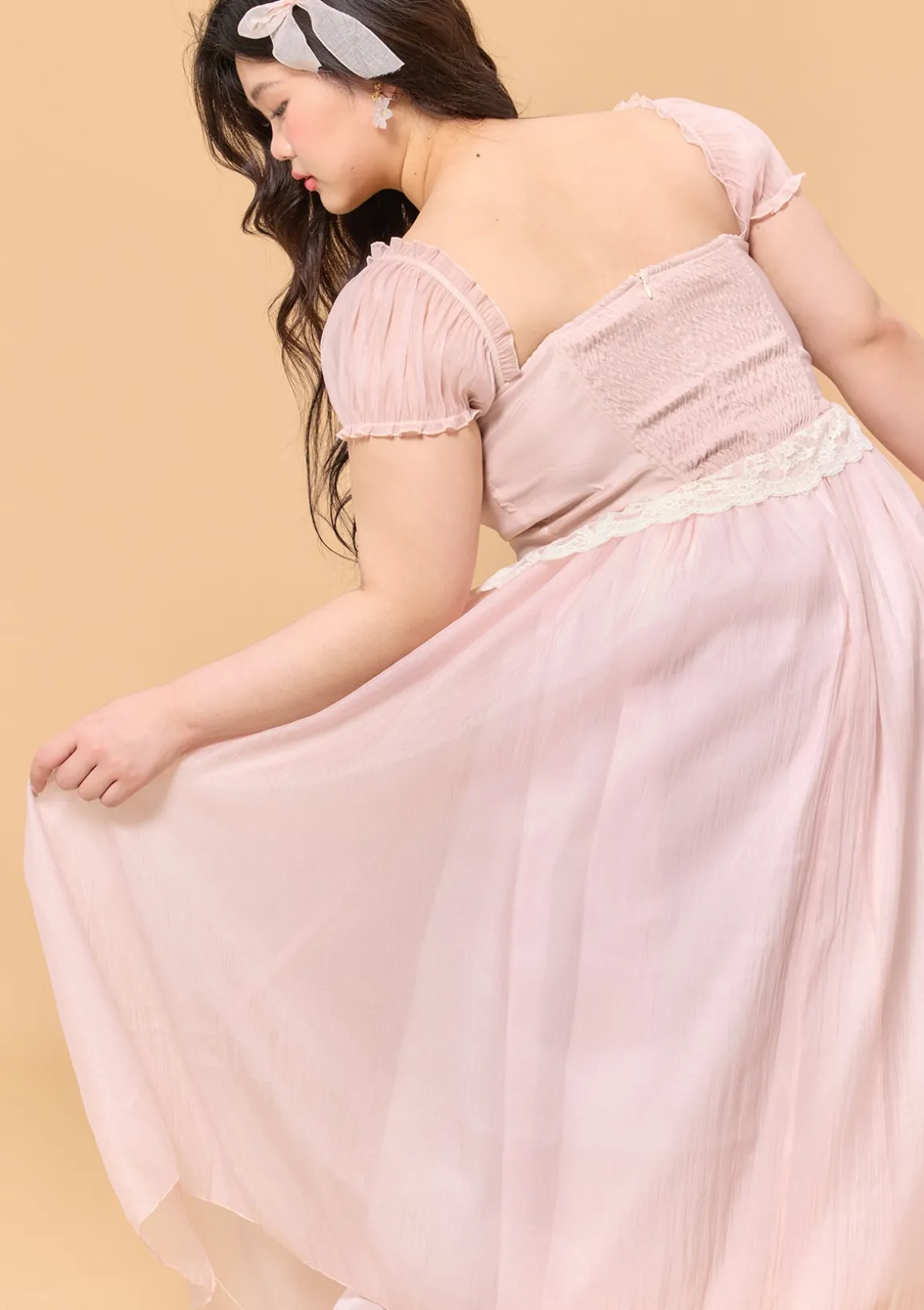 Curve & Plus Pink Mist Fairy Dress