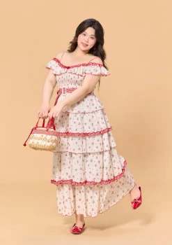 Curve & Plus Red Hood Maiden Dress