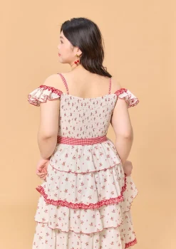 Curve & Plus Red Hood Maiden Dress