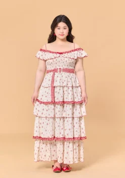 Curve & Plus Red Hood Maiden Dress