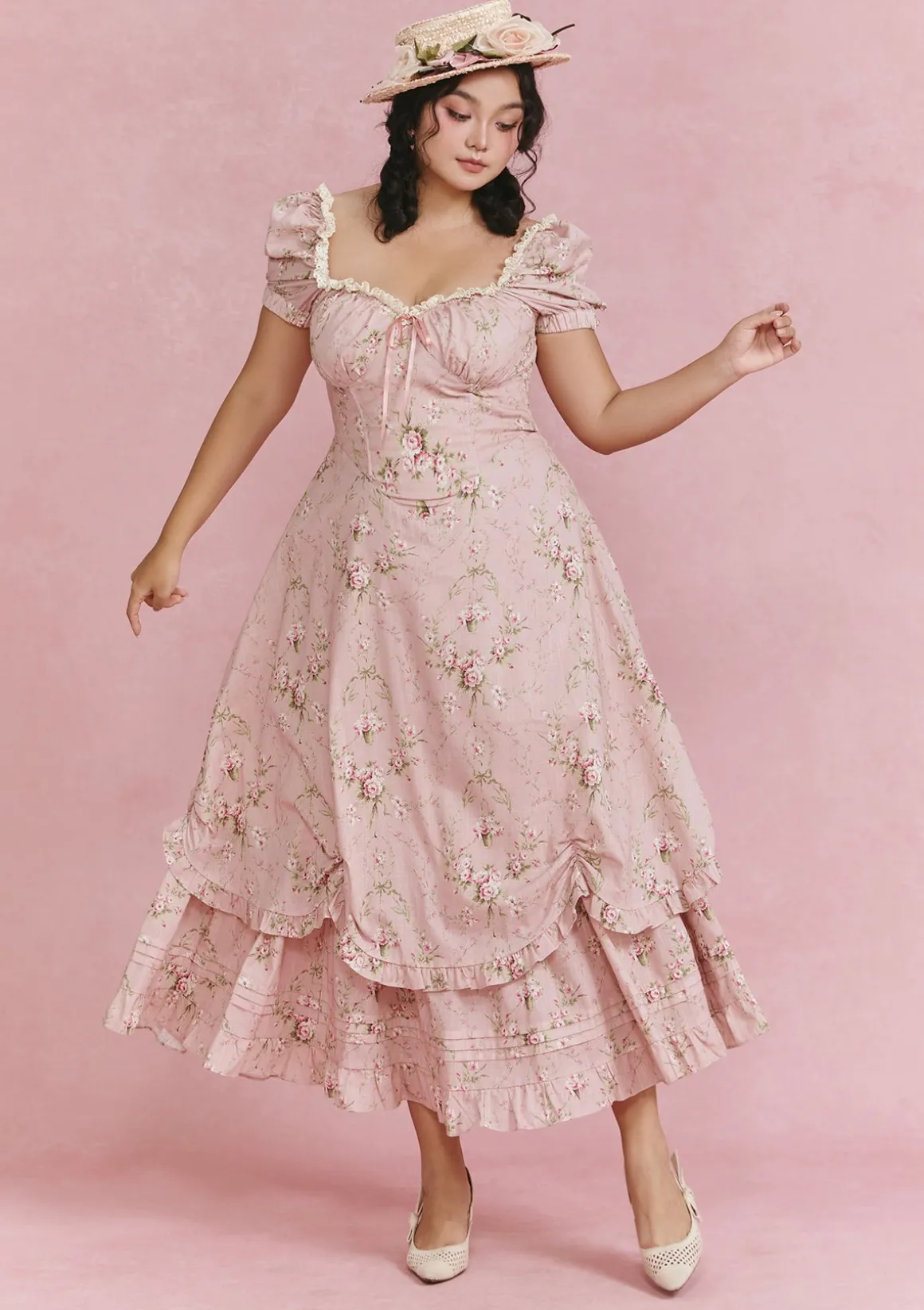 Curve & Plus Rosa Rubus Story Corset Dress
