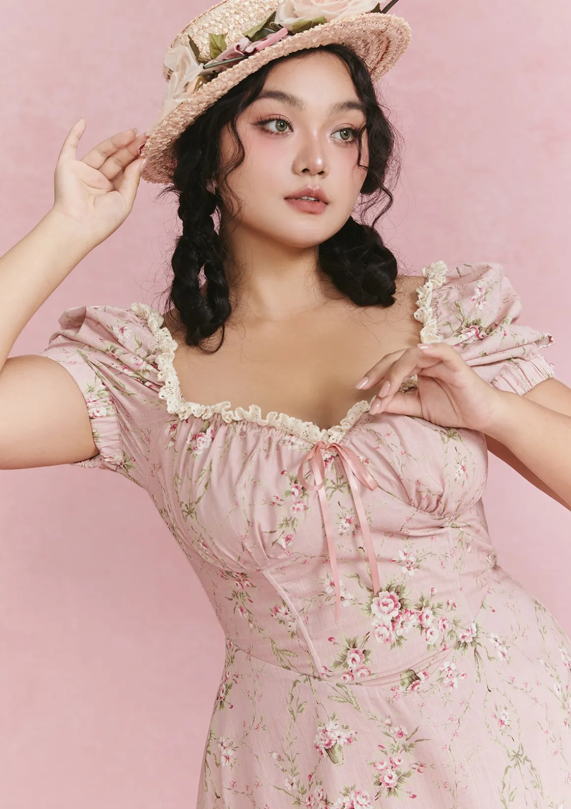 Curve & Plus Rosa Rubus Story Corset Dress