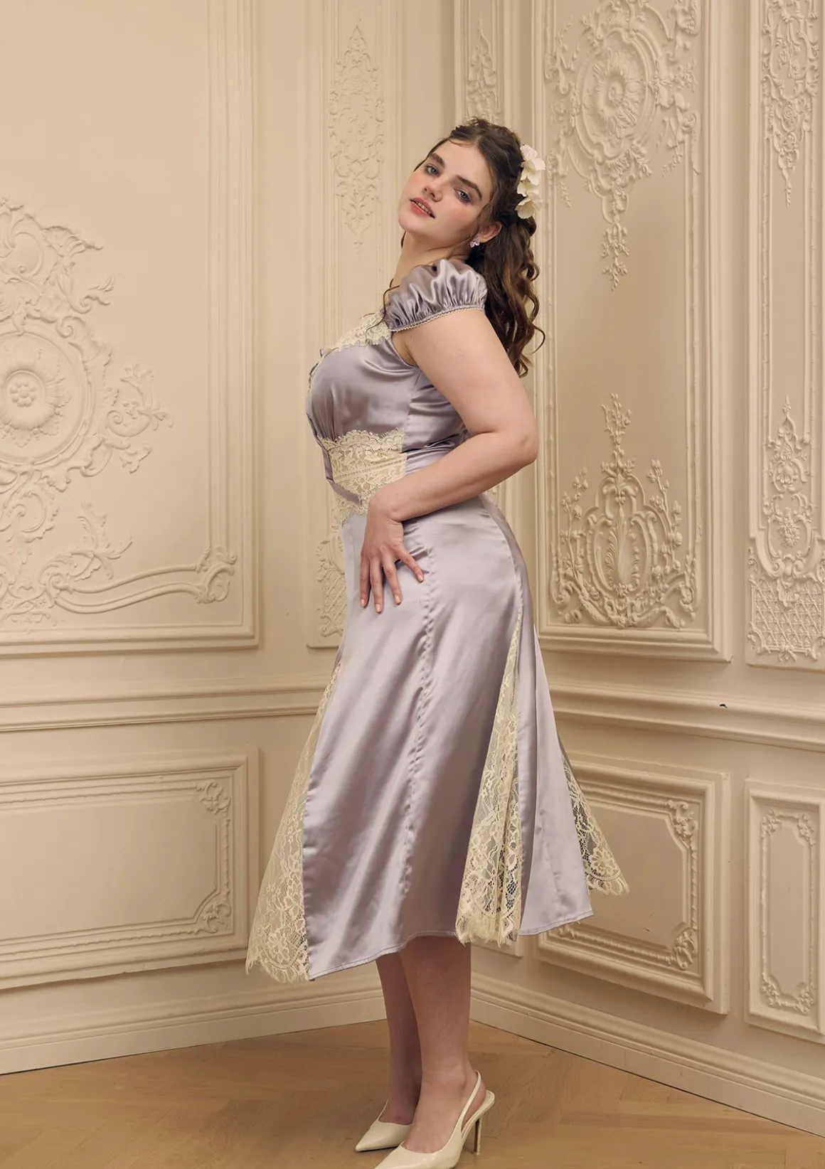 Curve & Plus Rosace Lavande Dress
