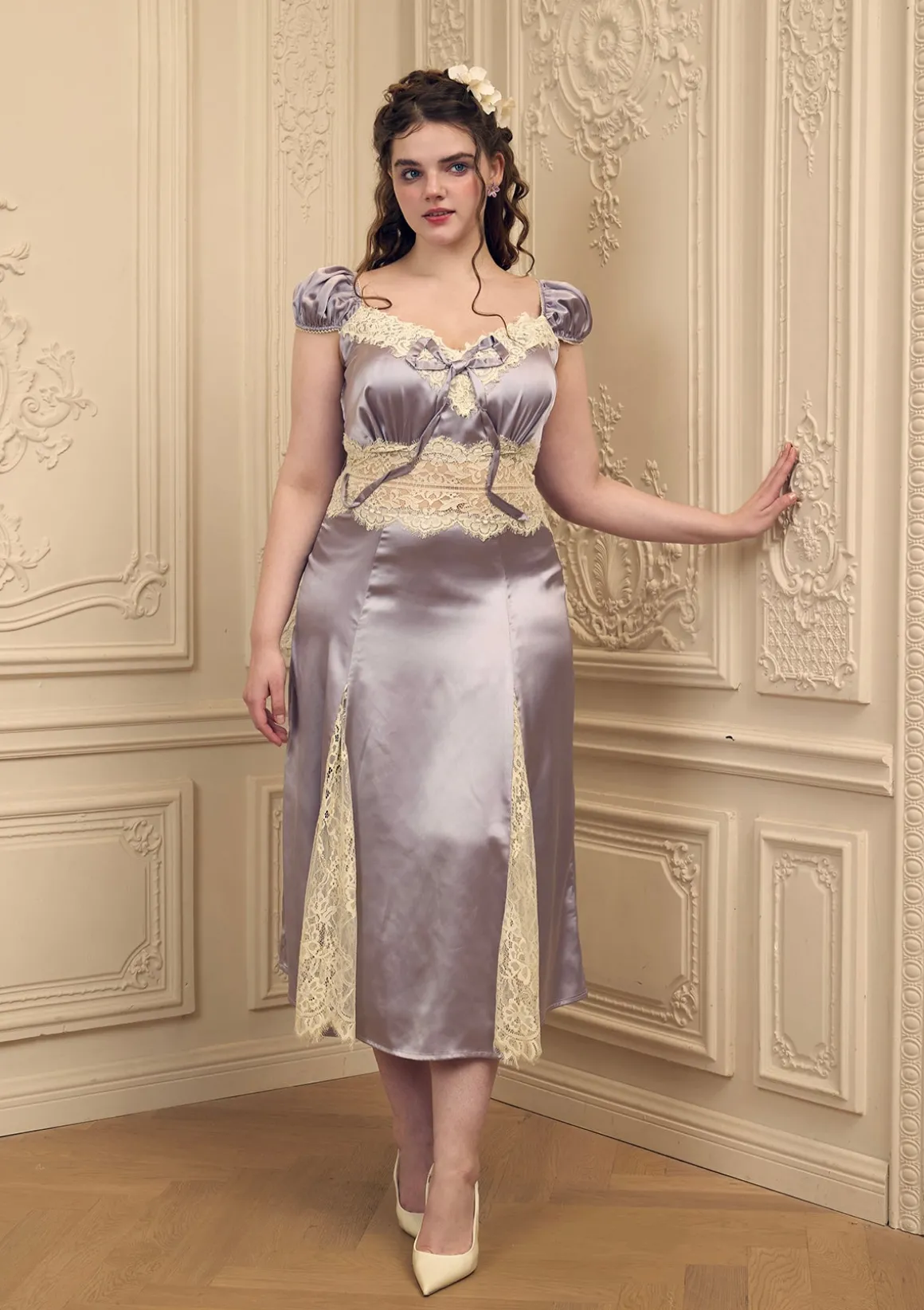 Curve & Plus Rosace Lavande Dress