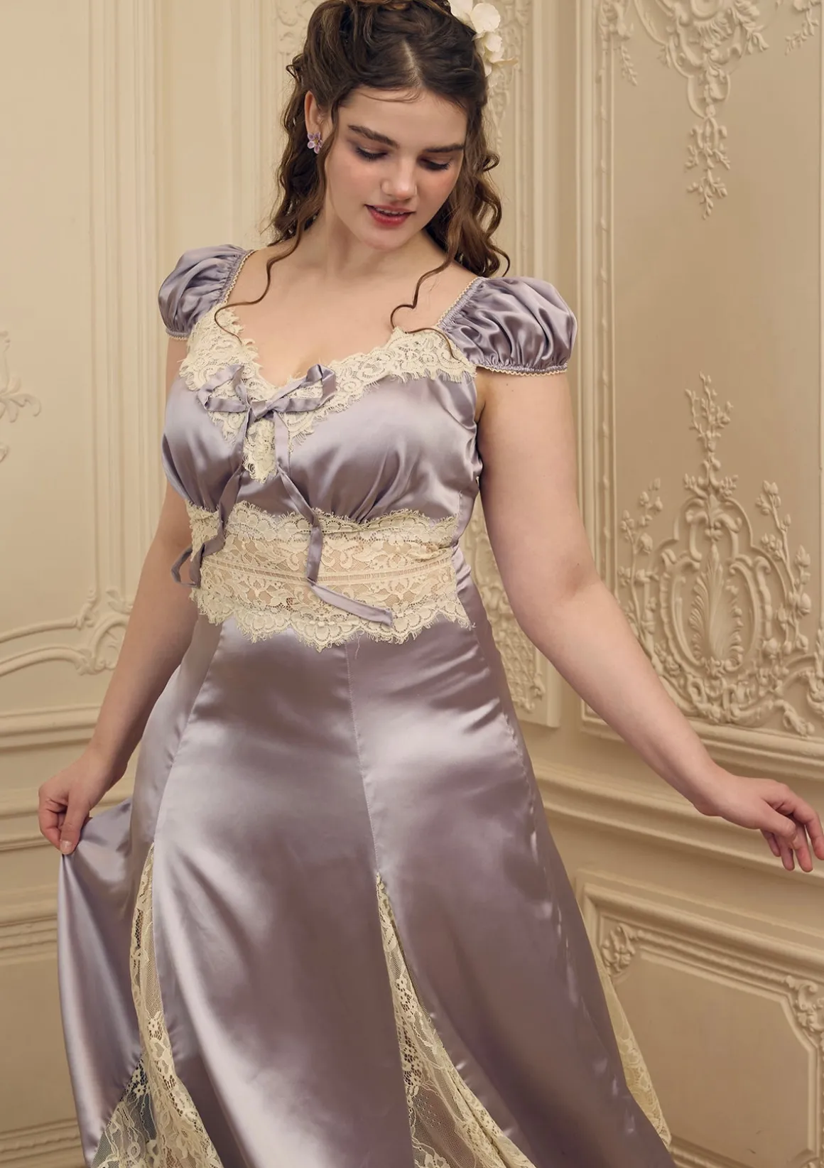 Curve & Plus Rosace Lavande Dress
