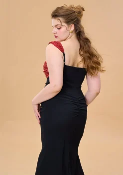 Curve & Plus Shaking the Wine Glass Corset Dress