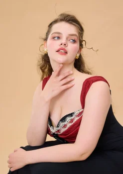Curve & Plus Shaking the Wine Glass Corset Dress