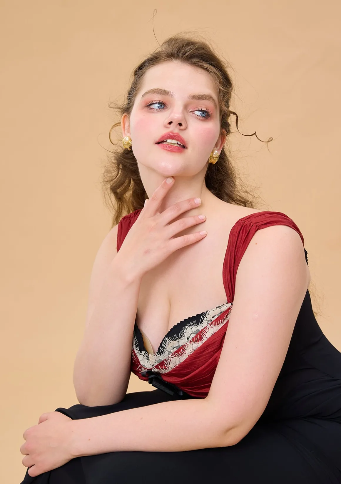 Curve & Plus Shaking the Wine Glass Corset Dress