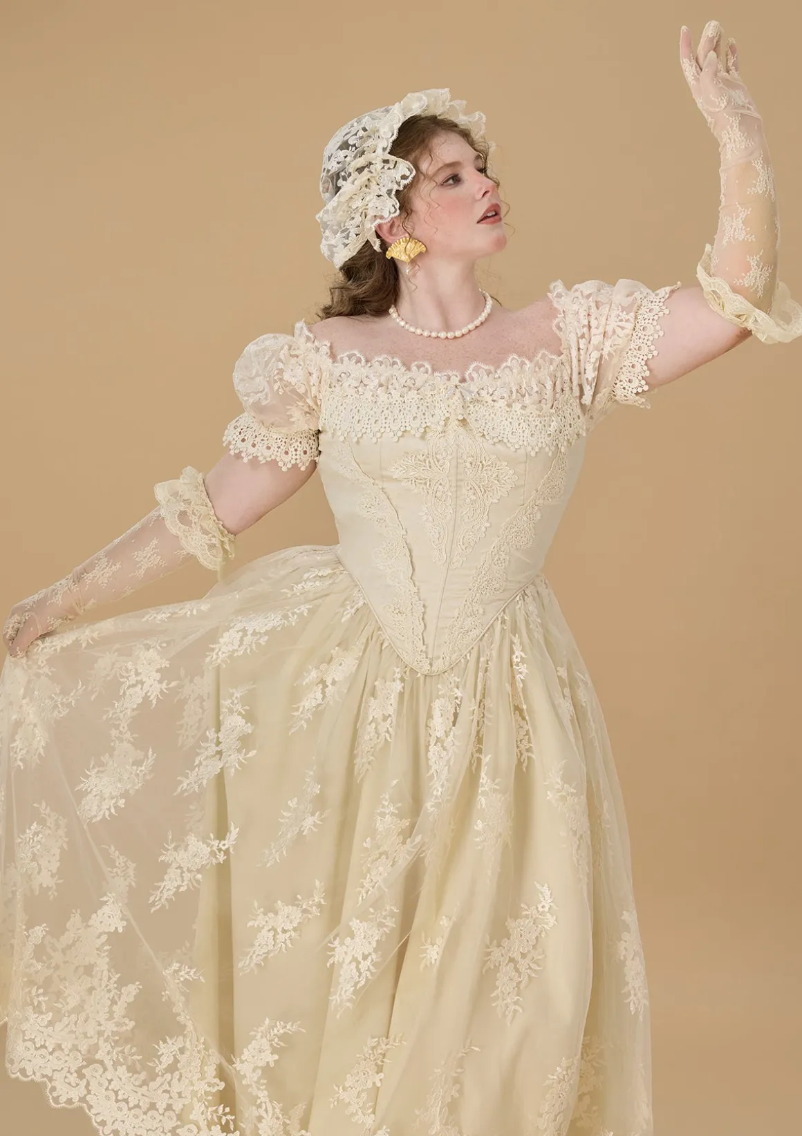 Curve & Plus The Tear of Blossom and Candle Corset Dress