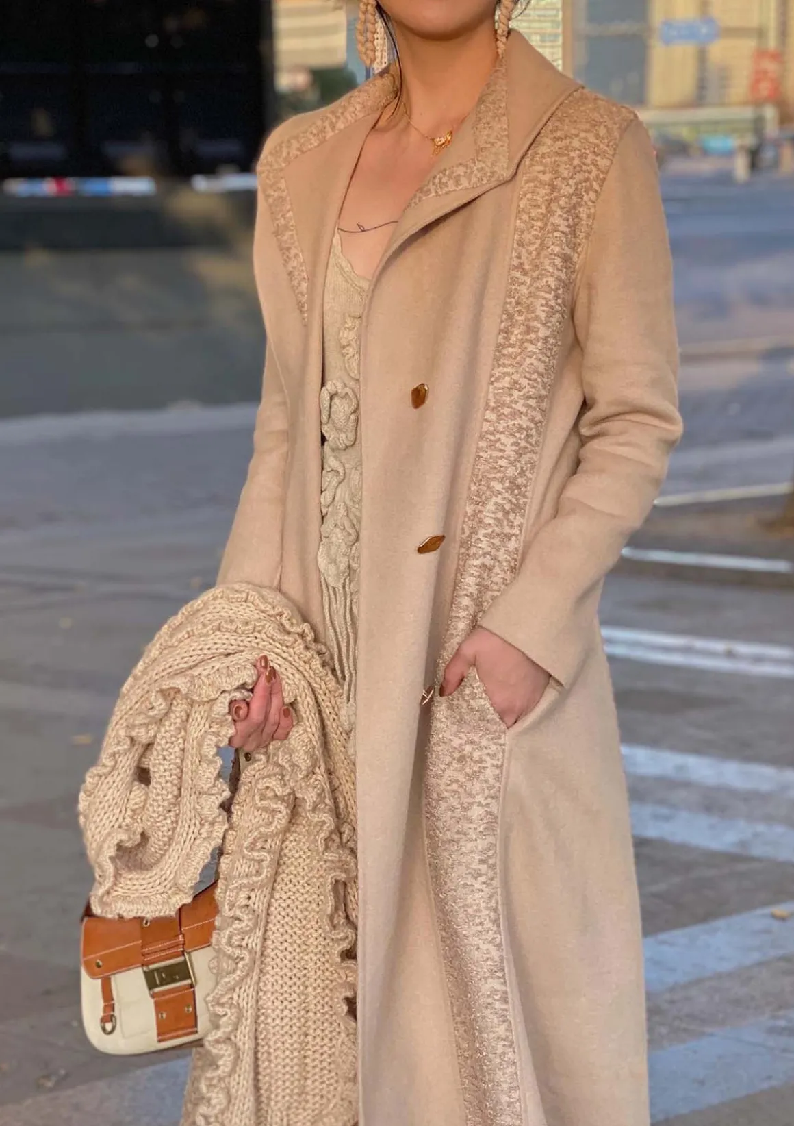 Double breasted coat