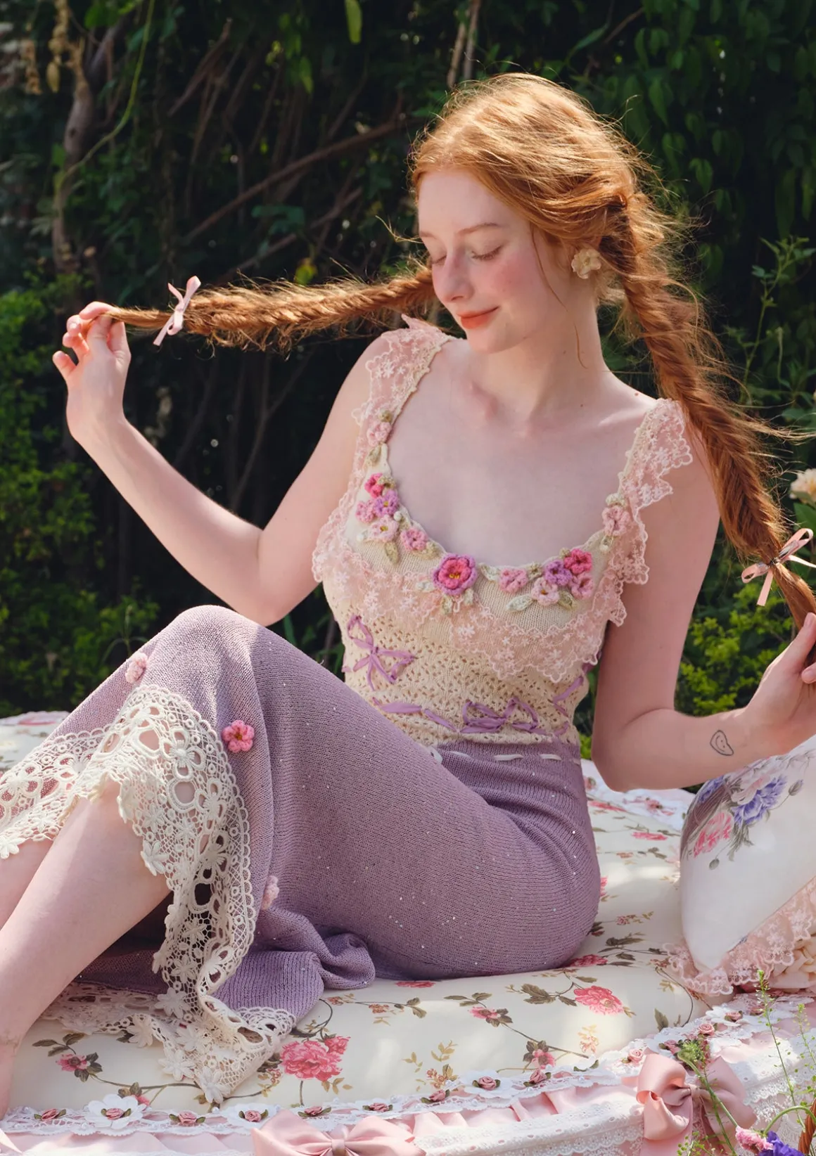 Floral Beauty Banquet Knit Dress