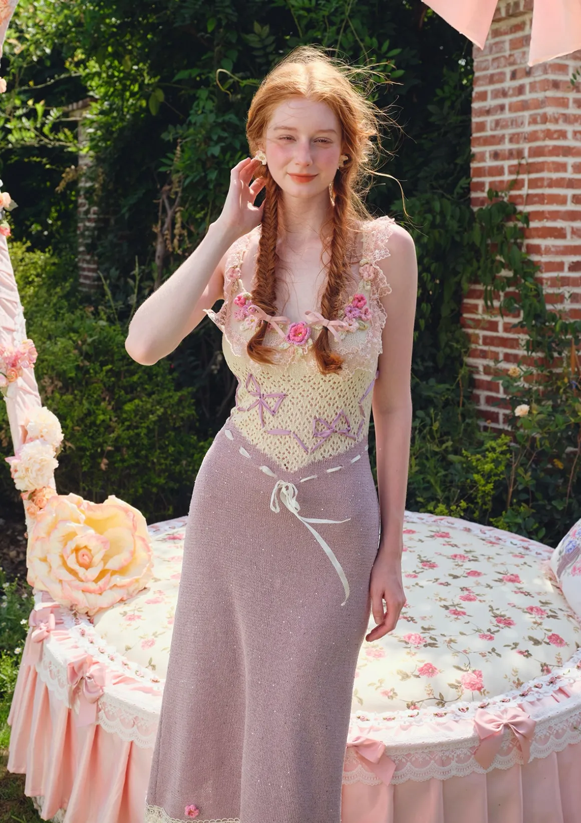 Floral Beauty Banquet Knit Dress