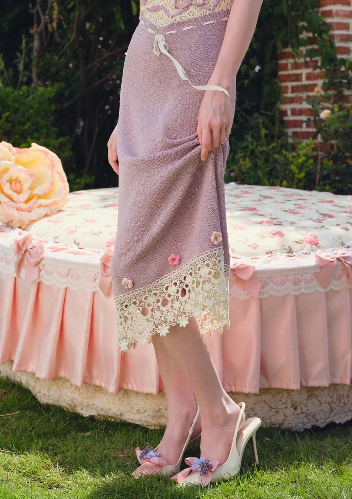 Floral Beauty Banquet Knit Dress