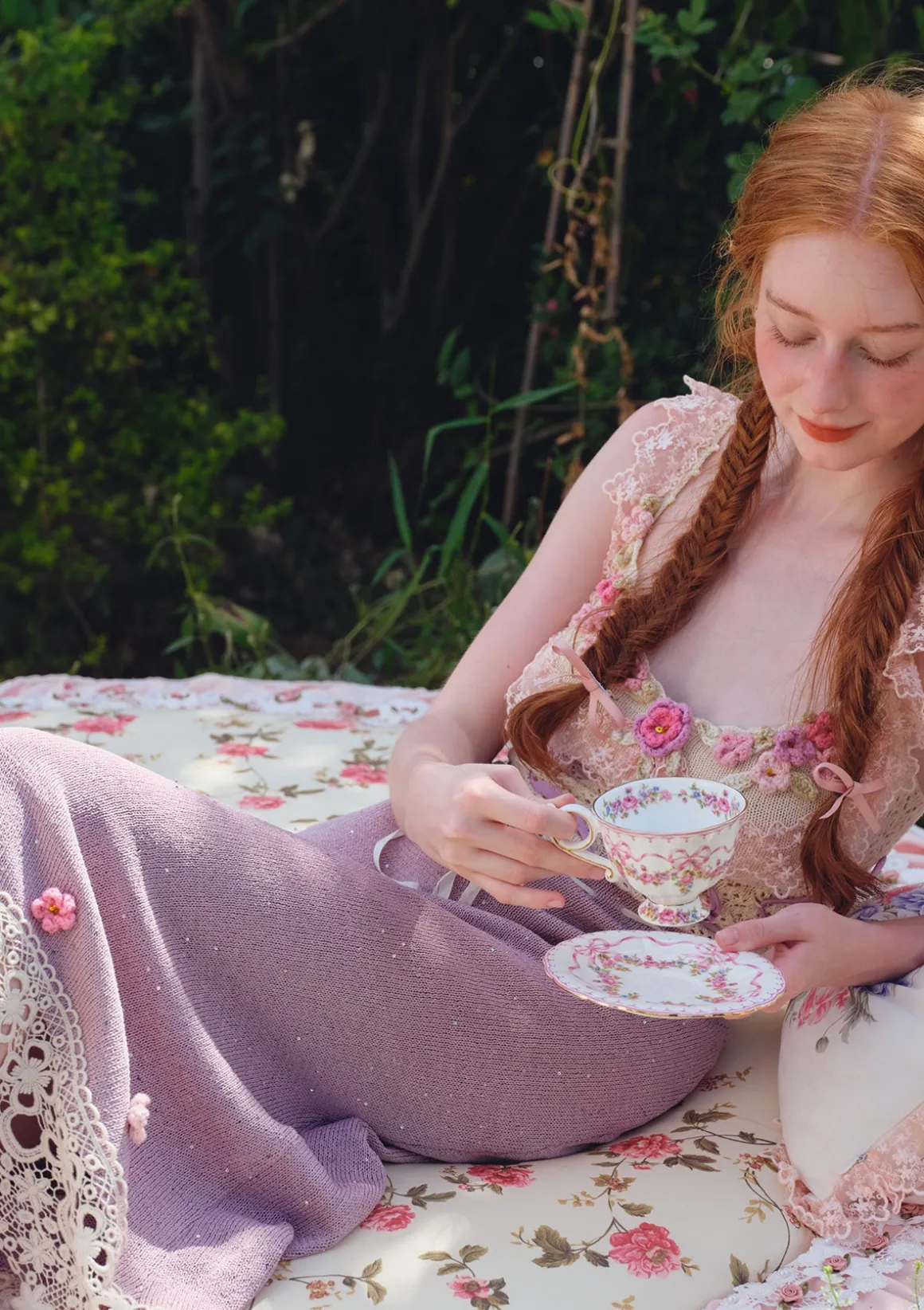 Floral Beauty Banquet Knit Dress