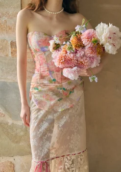 Floral Mirror Corset