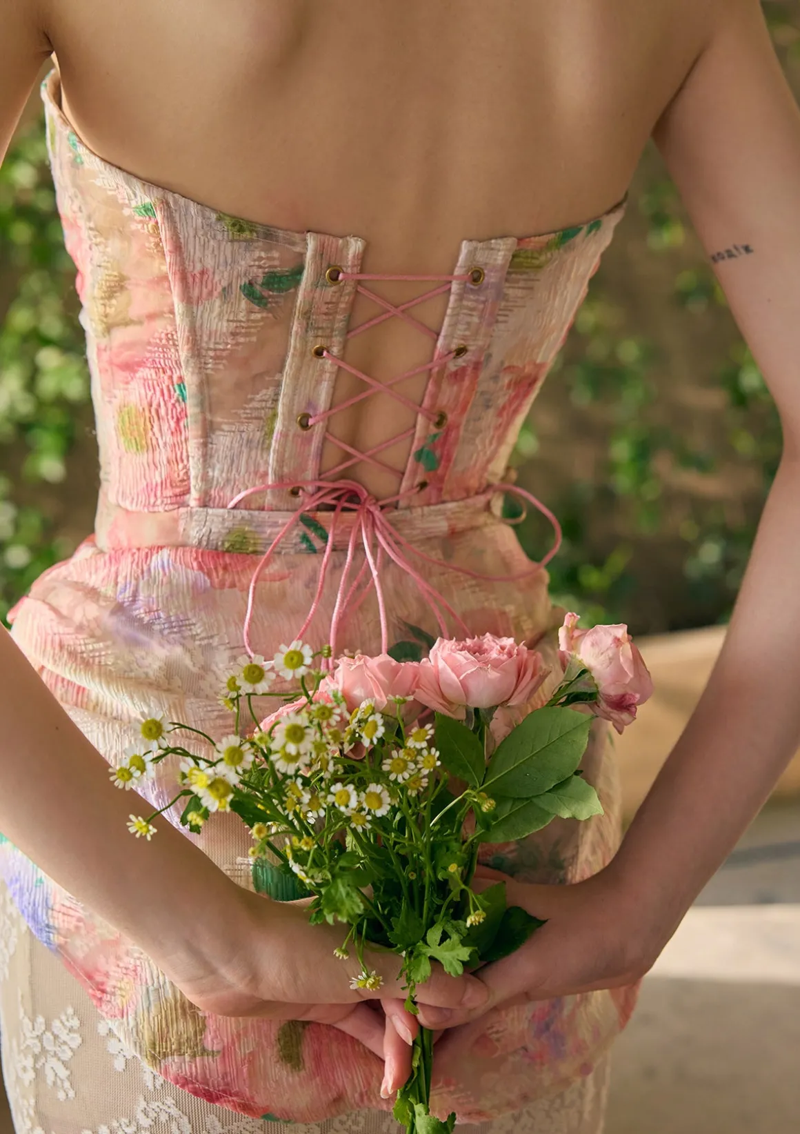 Floral Mirror Corset